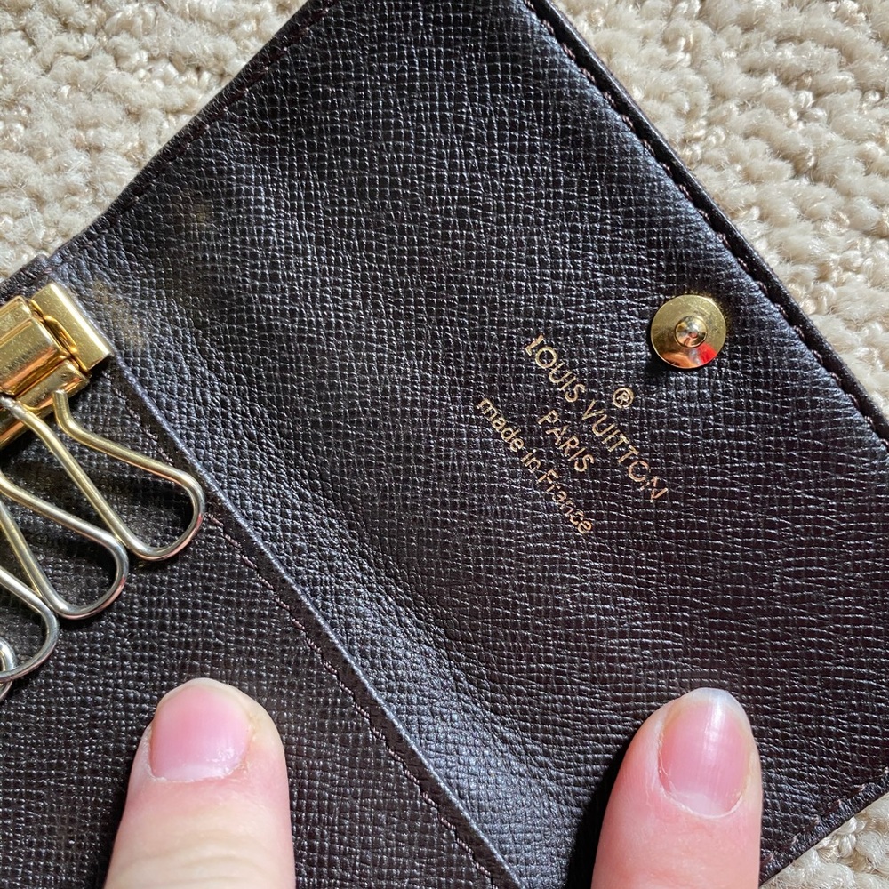 Authentic Louis Vuitton classic monogram Mini Lin keyholder brown - Picture 9 of 12